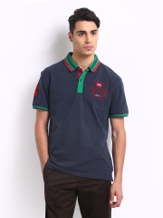 Scullers Men Navy Polo T-shirt