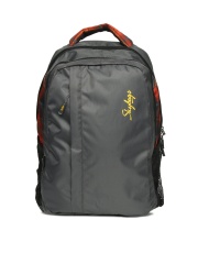Skybags Unisex Grey Octane 01 Backpack with Raincover
