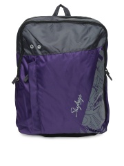 Skybags Unisex Purple Beetle 02 Backpack with Raincover