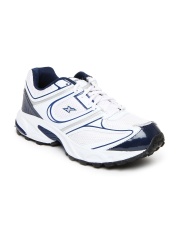 Sparx Men White & Navy Sports Shoes