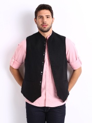 Turtle Men Black Waistcoat
