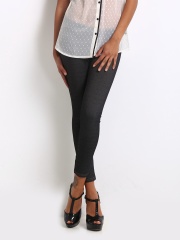 United Colors of Benetton Charcoal Grey Cropped Jeggings