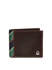 United Colors of Benetton Men Brown Leather Wallet