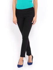 United Colors of Benetton Women Black Treggings