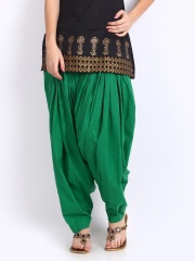 Vishudh Women Green Patiala Pants