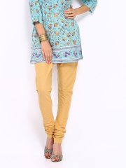 Vishudh Women Khaki Coloured Churidar