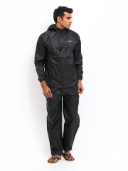 Wildcraft Unisex Black Relaxed Fit Clothing Set