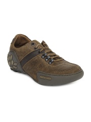 Woodland Men Brown Leather Casual Shoes