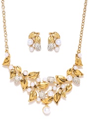 Zaveri Pearls Gold-Plated Jewellery Set