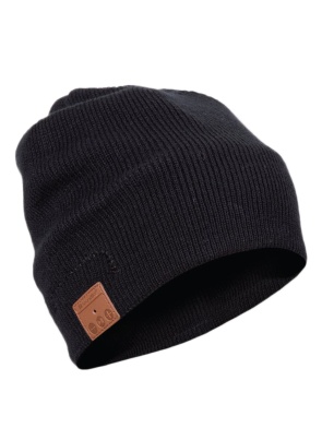 SoundBot Black Bluetooth Wireless Musical Headset Beanie with Mic SB210 Headphones