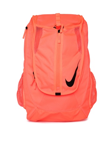 neon orange nike backpack