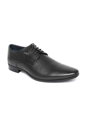 Buy Louis Philippe Men Black Leather Formal Shoes - - Footwear for Men - 1327173