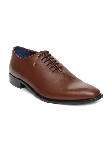Louis Philippe Men Brown Leather Formal Shoes available at Myntra for Rs.3599