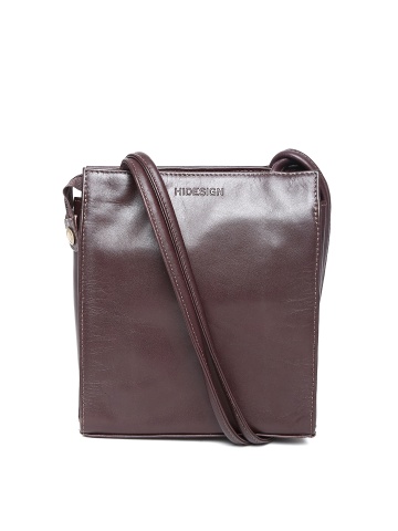Hidesign Coffee Brown Leather Shoulder Bag available at Myntra for Rs.2306