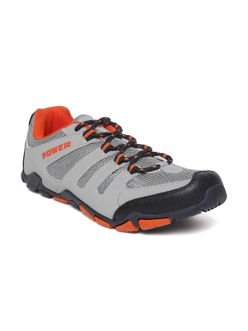 power grey running shoes for men