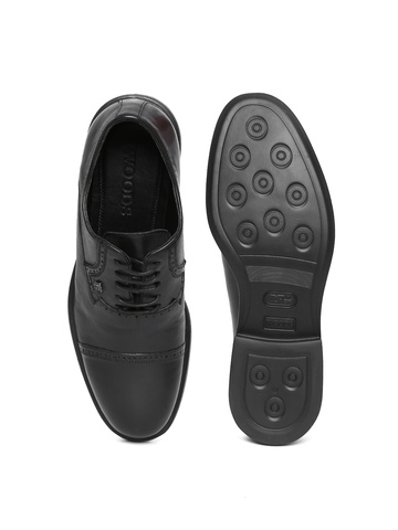 woods black formal shoes