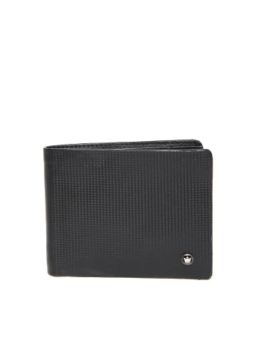 Louis Philippe Men Black Leather Wallet available at Myntra for Rs.627