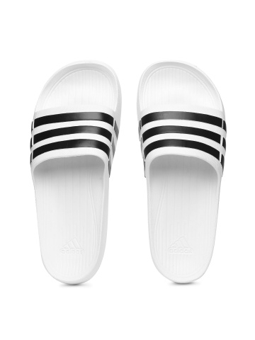 adidas flip flop white