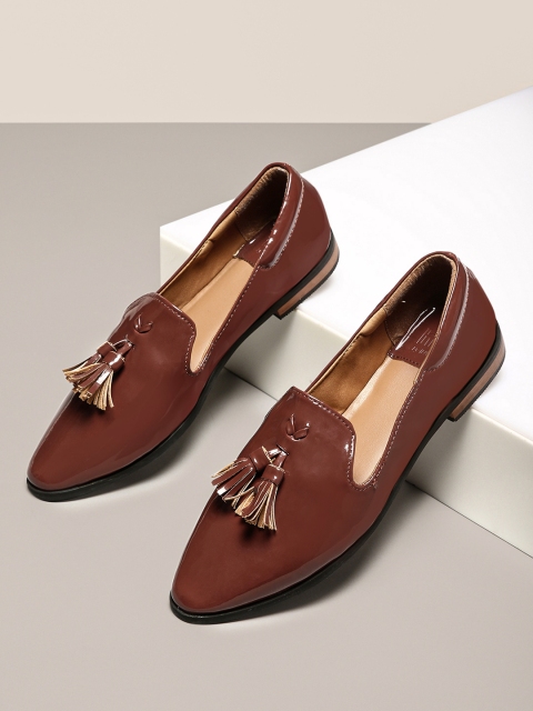 her by invictus Women Red Cushioned Loafers