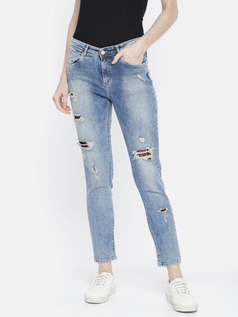 SPYKAR Women Blue Adora Skinny Fit Mid-Rise Mildly Distressed Stretchable Ankle Jeans
SPYKAR Women Blue Adora Skinny Fit Mid-Rise Mildly Distressed Stretchable Ankle Jeans