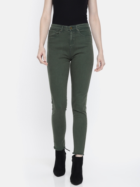 SPYKAR Women Olive Green Alexa Super Skinny Fit High-Rise Clean Look Cropped Jeans
SPYKAR Women Olive Green Alexa Super Skinny Fit High-Rise Clean Look Cropped Jeans