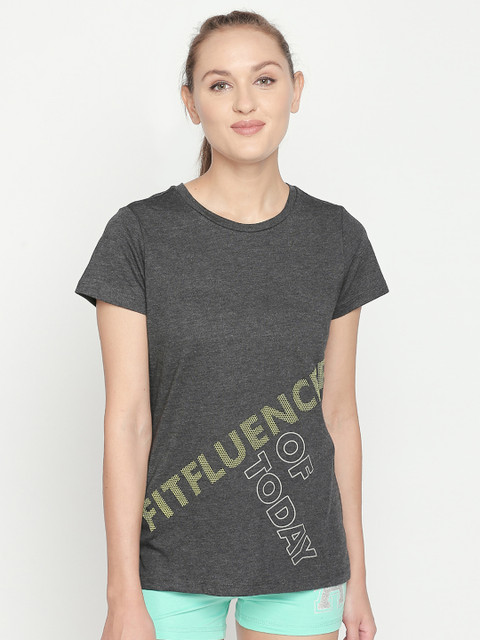 Ajile by Pantaloons Women Charcoal Grey Printed Round Neck T-shirt
Ajile by Pantaloons Women Charcoal Grey Printed Round Neck T-shirt