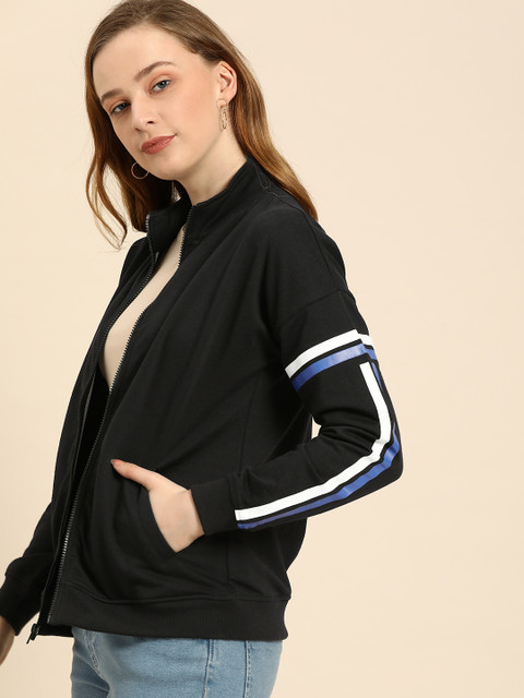 DressBerry Women Black Solid Sweatshirt
DressBerry Women Black Solid Sweatshirt