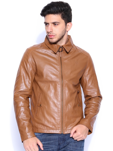 Arrow Sport Brown Leather Jacket