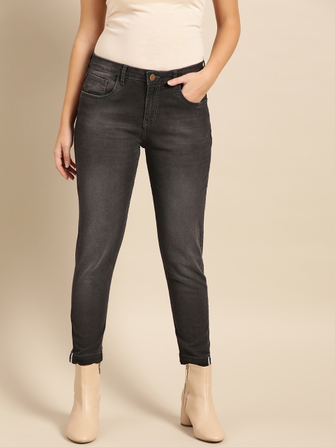 DressBerry Women Charcoal Grey Skinny Fit Mid-Rise Clean Look Stretchable Ankle Length Jeans
DressBerry Women Charcoal Grey Skinny Fit Mid-Rise Clean Look Stretchable Ankle Length Jeans