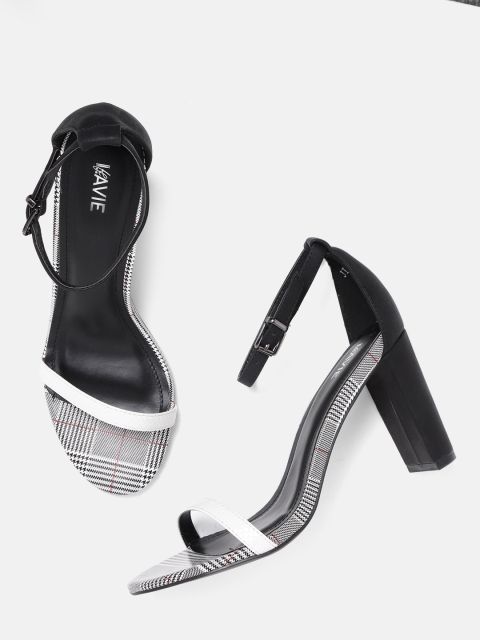Lavie Women White & Black Textured Heels