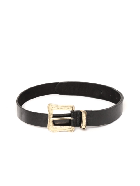 MANGO Women Black Solid Belt