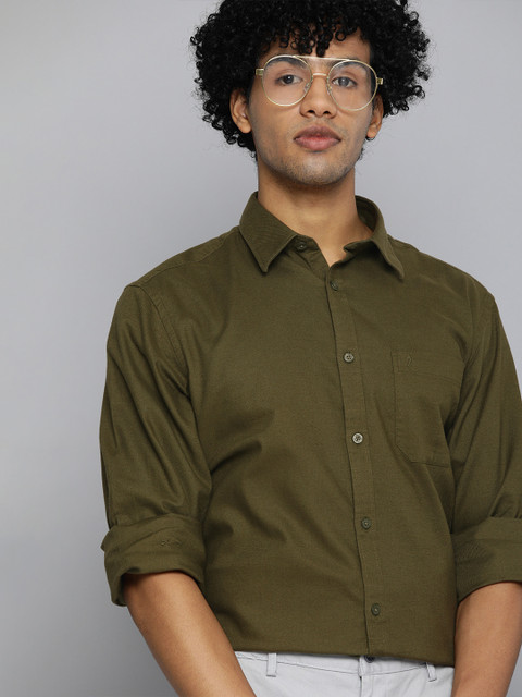 Indian Terrain Men Olive Green Slim Fit Smart Casual Shirt
Indian Terrain Men Olive Green Slim Fit Smart Casual Shirt