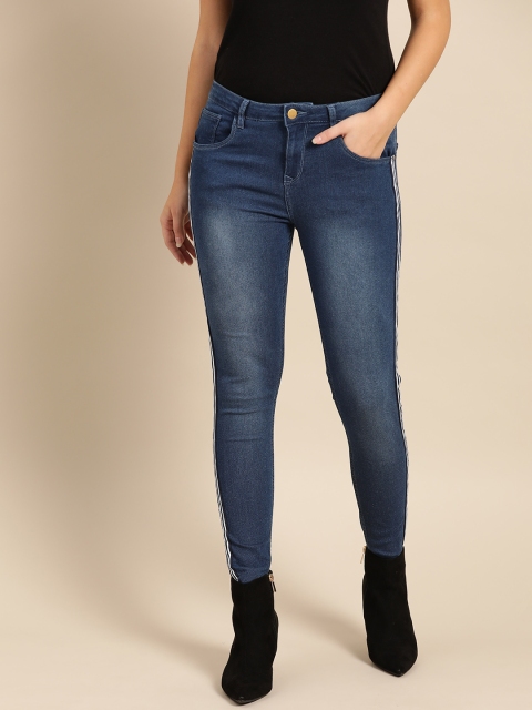 DressBerry Women Navy Blue Skinny Fit Mid-Rise Clean Look Stretchable Ankle Length Jeans
DressBerry Women Navy Blue Skinny Fit Mid-Rise Clean Look Stretchable Ankle Length Jeans