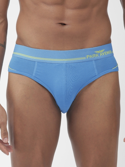 Park Avenue Men Blue Solid Briefs PZRR00135