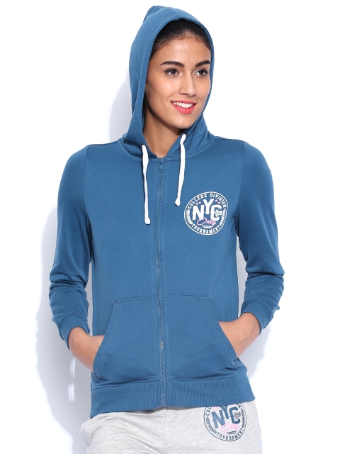 ONLY Blue Hooded Sweatshirt