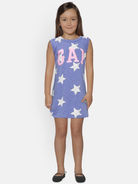 GAP Girl Logo Dress, Blue