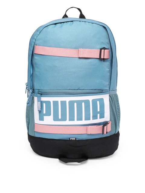 Puma Unisex Blue Brand Logo Deck Backpack