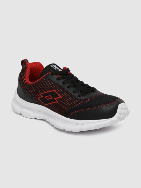 Lotto Men Black Solid Sneakers