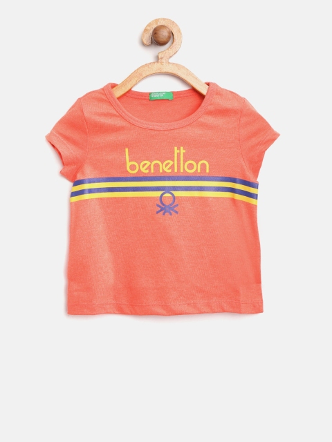 United Colors of Benetton Girls Coral Orange & Navy Striped Detail Round Neck T-shirt
United Colors of Benetton Girls Coral Orange & Navy Striped Detail Round Neck T-shirt