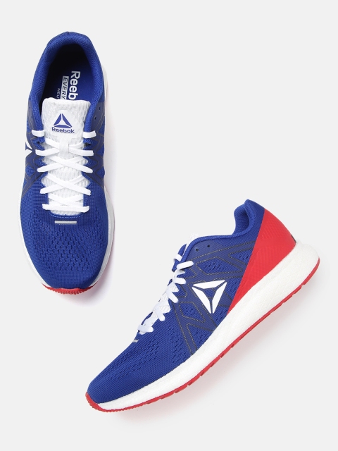 Reebok Men Blue & Red Forever Floatride Energy Printed & Colourblocked Running Shoes
Reebok Men Blue & Red Forever Floatride Energy Printed & Colourblocked Running Shoes