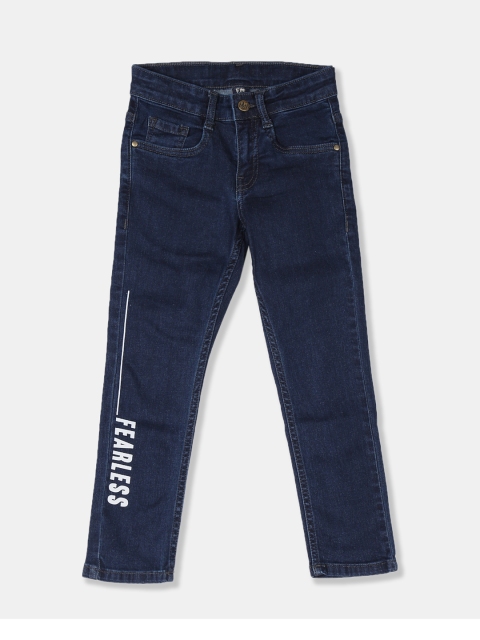 Flying Machine Boys Navy Blue Skinny Fit Mid-Rise Clean Look Stretchable Printed Jeans
Flying Machine Boys Navy Blue Skinny Fit Mid-Rise Clean Look Stretchable Printed Jeans