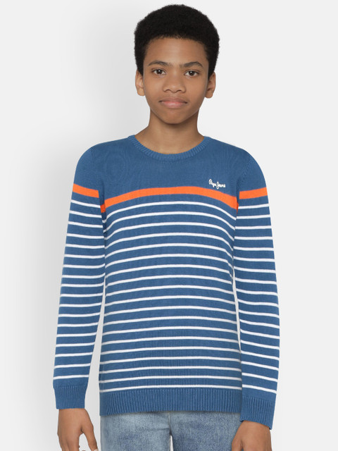 Pepe Jeans Boys Blue Striped Sweater
Pepe Jeans Boys Blue Striped Sweater