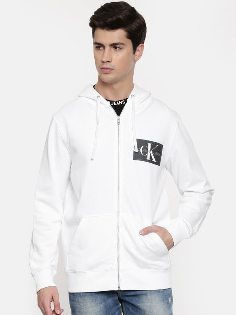Calvin Klein Jeans Men White Solid Hooded Sweatshirt
Calvin Klein Jeans Men White Solid Hooded Sweatshirt