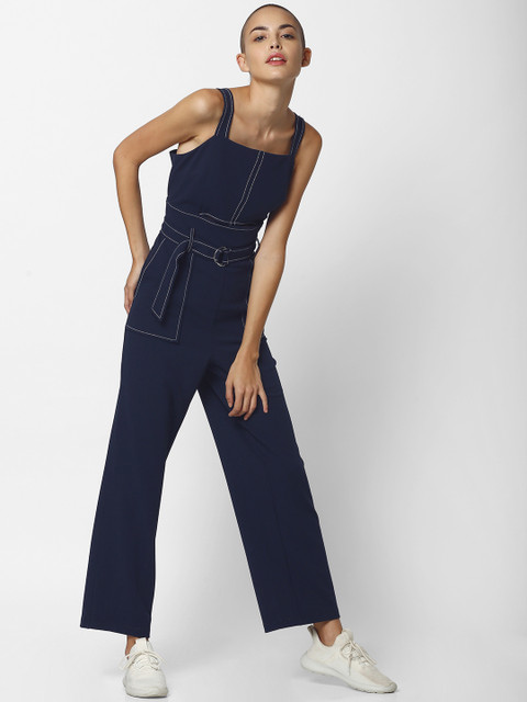 ONLY Women Navy Blue Solid Basic Jumpsuit
ONLY Women Navy Blue Solid Basic Jumpsuit