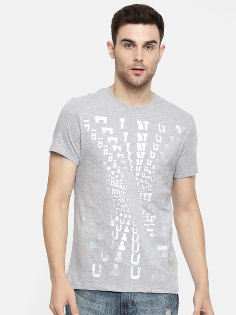 Being Human Clothing Men Grey Melange Silver-Coloured Printed Round Neck Pure Cotton T-shirt
Being Human Clothing Men Grey Melange Silver-Coloured Printed Round Neck Pure Cotton T-shirt