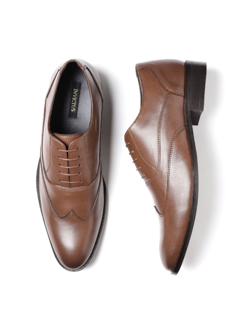 INVICTUS Men Brown Formal Oxfords