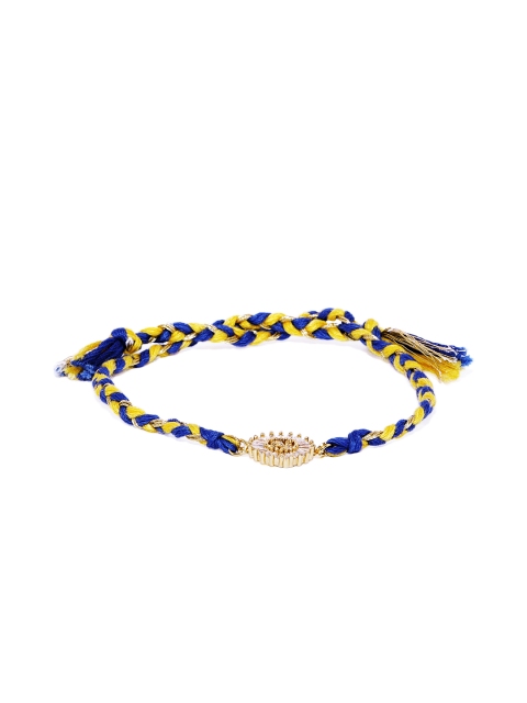 Pipa Bella Flash Gold-Plated Cubic Zirconia N Initial Rakhi