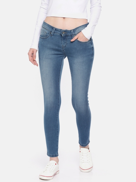 Pepe Jeans Women Blue Finna Jegging Super Skinny Fit Mid-Rise Stretchable Cropped Jeans
Pepe Jeans Women Blue Finna Jegging Super Skinny Fit Mid-Rise Stretchable Cropped Jeans