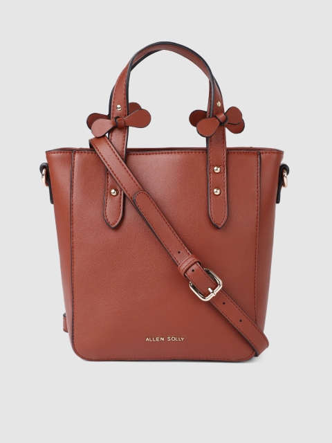 Allen Solly Red Solid Sling Bag