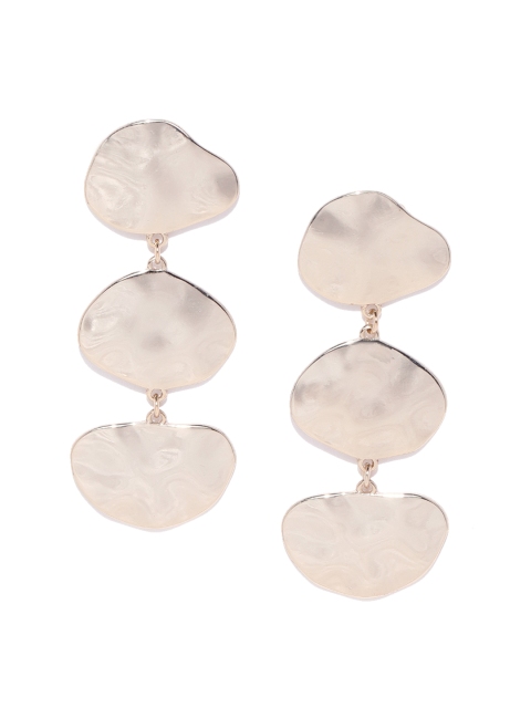 Forever New Gold-Toned Contemporary Drop Earrings